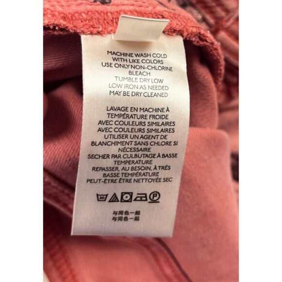 Pilcro and the Letterpress High Waist Denim Cuffed Boyfriend‎ Bermuda Shorts 32 - Picture 9 of 10